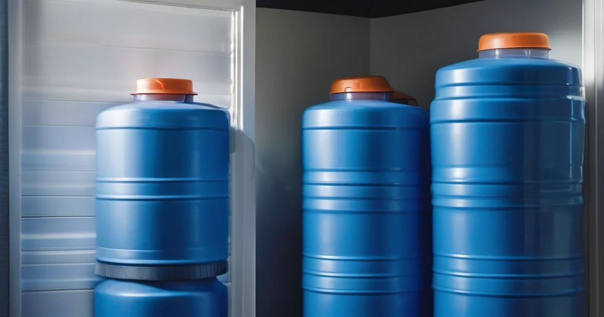 Lebensmittelechter HDPE-Wasserkanister mit Hahn für die Trinkwasser-Bevorratung im Notfall