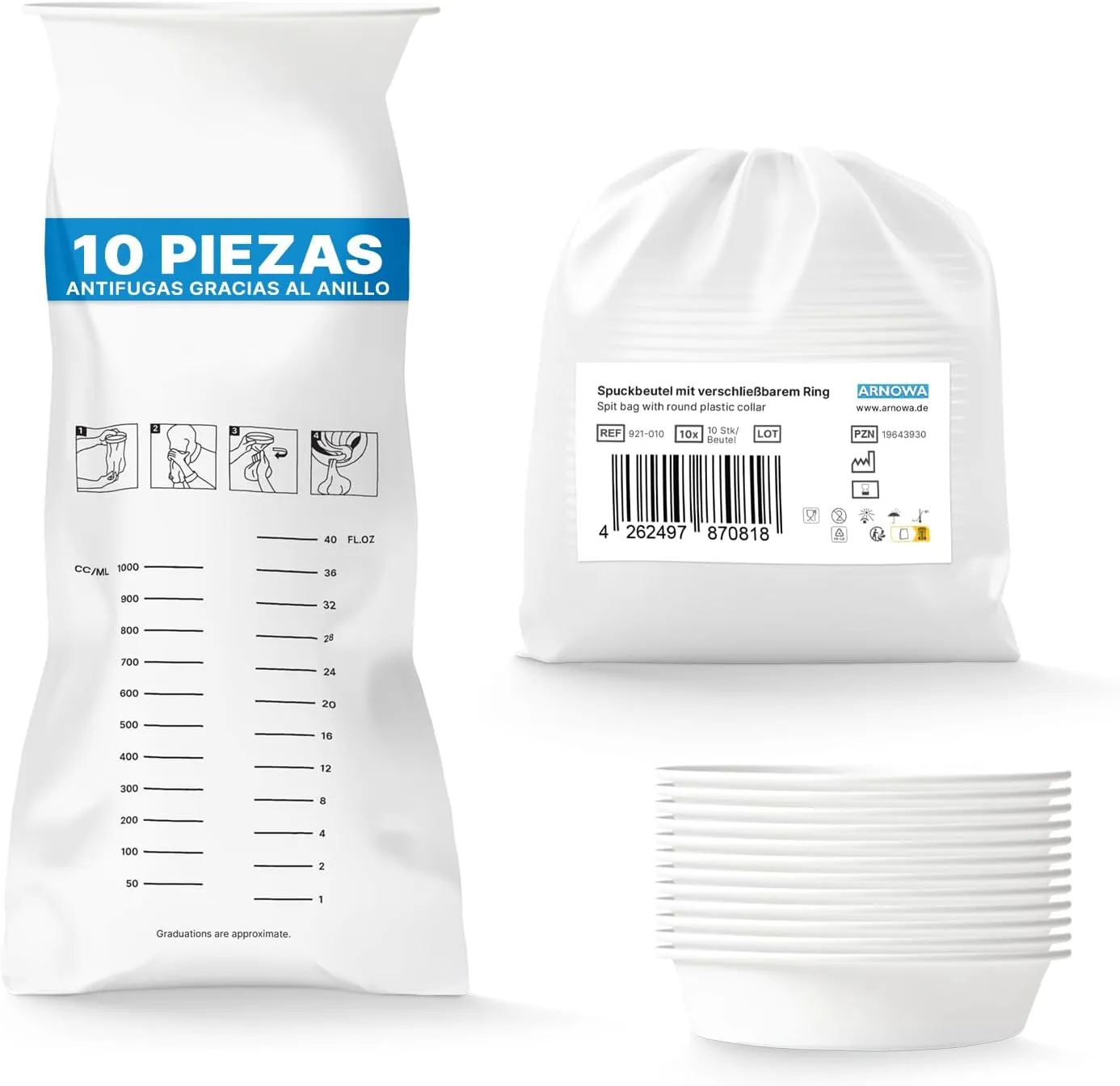 ARNOMED Spucktüten 10er-Pack