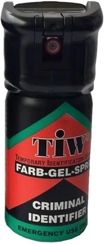 Abwehrspray 40 ml TIW Farb-Gel, Version mit Kappe oder Gürtelclip, neue Version