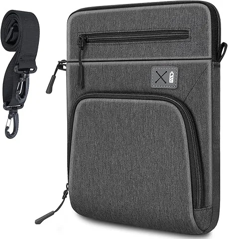 SIMTOP Tablet-Hülle für 11 Zoll iPad Air (3., 4. und 5. Gen), wasserabweisend, Mehrzweck-Arbeitstasche für Herren, Umhängetasche aus Polyester, Schultertasche für Herren, Dunkelgrau