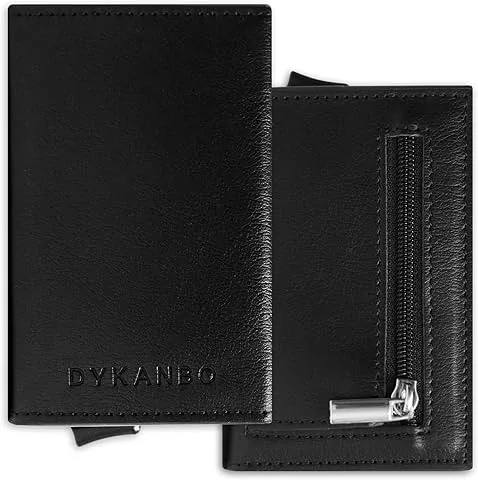 Minimalistisches Herren-Kartenetui mit POP-UP-System und RFID-Schutz, schlanke Geldbörse mit Münzfach und Magnetverschluss – moderne Brieftasche für den täglichen Gebrauch, praktisches und kompaktes Geschenk