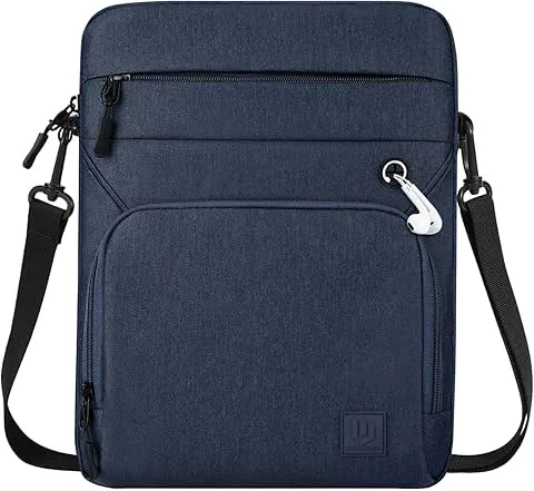 Dadanism 13 Zoll Schutztasche für Tablets mit Schultergurt für iPad Pro 13" M5/M4, iPad Air 13" M4/M3, iPad Pro 12,9", MacBook Neo 13", MacBook Air 13" M5/M4, Galaxy Tab S10+ 12,4", Graublau