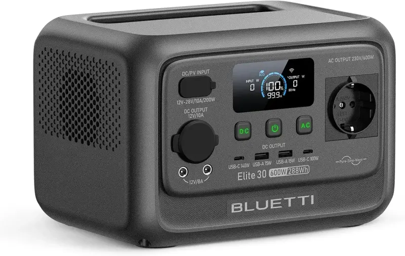 BLUETTI Elite 30 V2 Powerstation 288Wh 600W