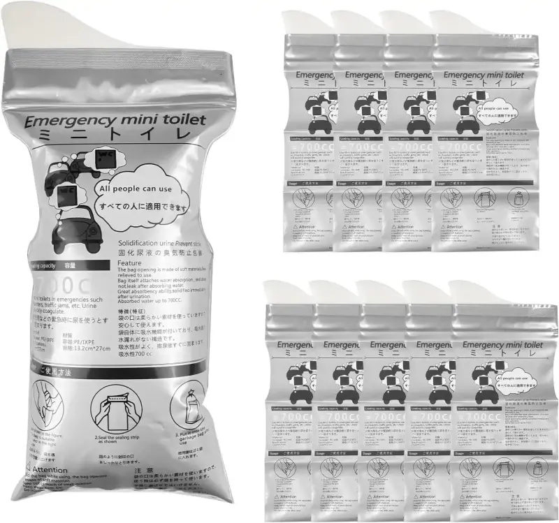 Fousenuk Einweg-Urinbeutel 10er-Pack