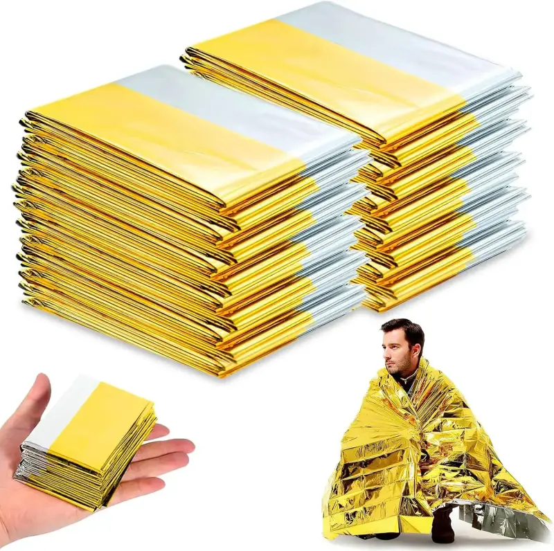 10er-Pack Alu-Rettungsdecken 210x160cm