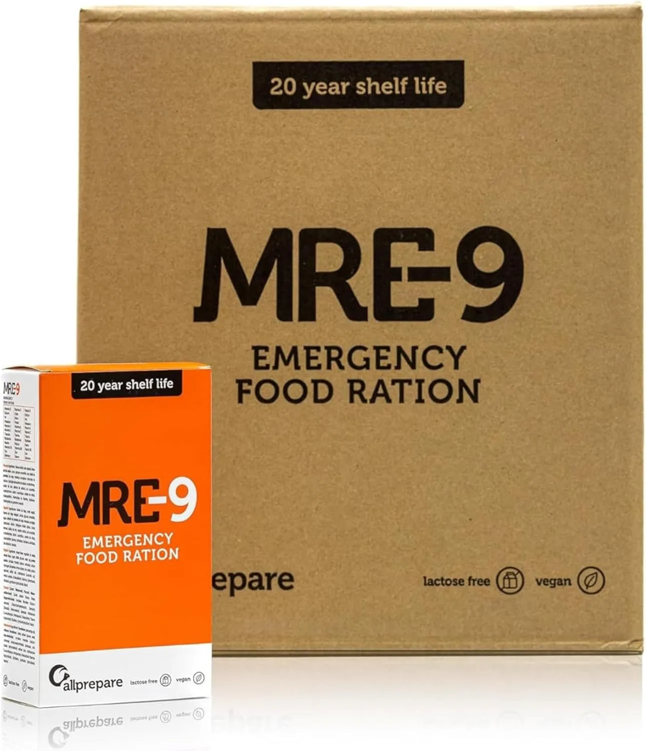 MRE-9 Pack 24 Rationen mit Vitaminen (24x500g)
