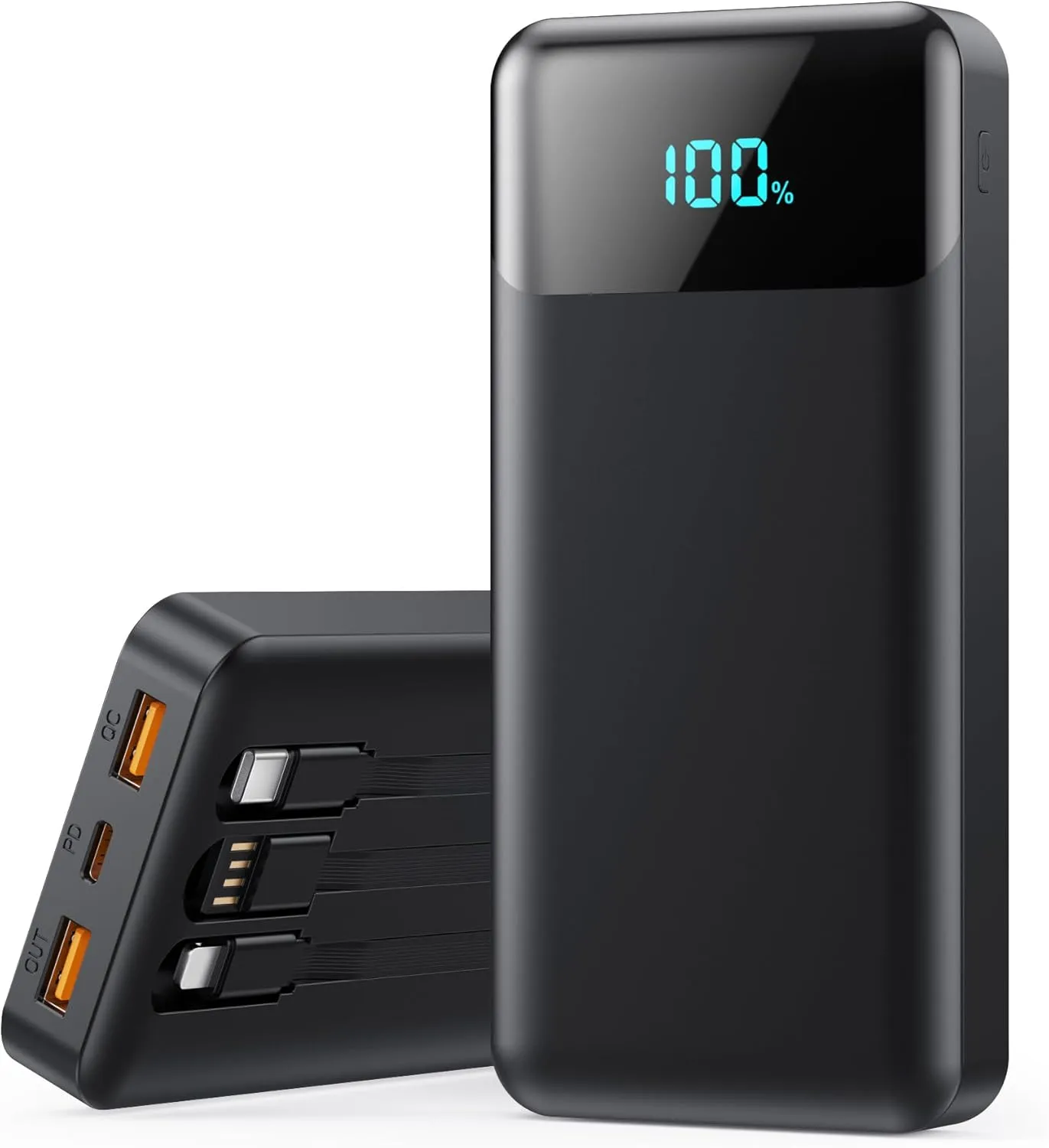 Powerbank 26800mAh mit 3 Kabeln PD 25W