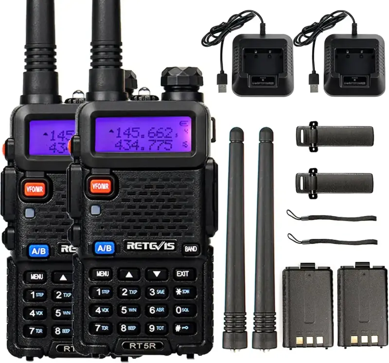 Retevis RT5R Walkie Dualband 2er-Pack